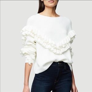 NWT Frame Ruffle Yoke Sweater
